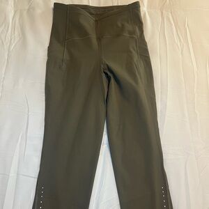 Lululemon Women Swift Speed HR Crop 21” Luxtreme LW6BJ9S OLIVE GREEN Size 4